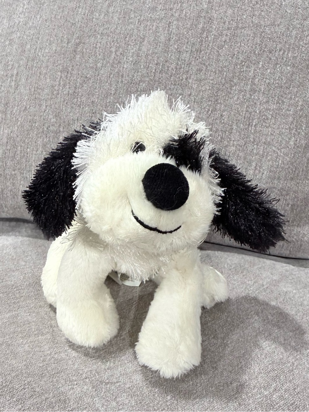 GANZ Lil'Kinz Cheeky Dog HS192 Plush Black White Sheepdog Retired No Code